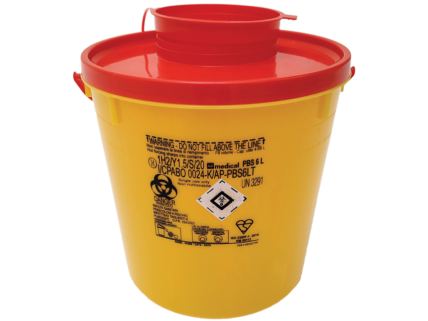 [25796] PBS LINE WASTE CONTAINER 6 litres