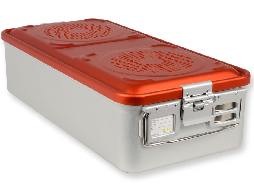 [37112] CONTAINER WITH FILTER large h150 mm red