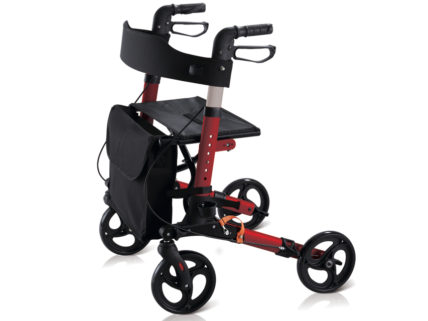 [43162] COMPACT DEAMBULATOR - foldable - red