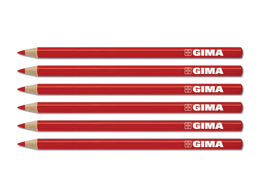 [33177] GIMA DERMATOLOGICAL PENCIL - red