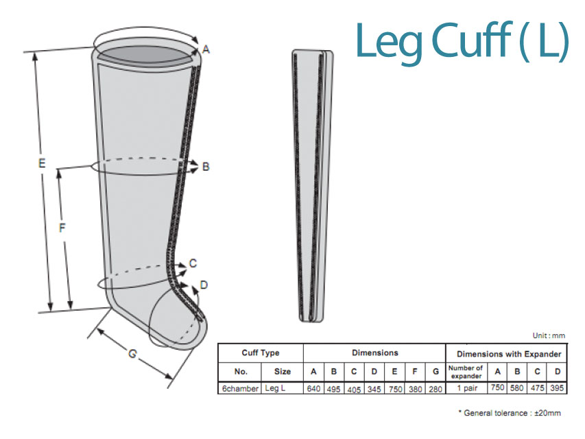 [28442] 6-CHAMBER LEG L - replacement for part no. 28441