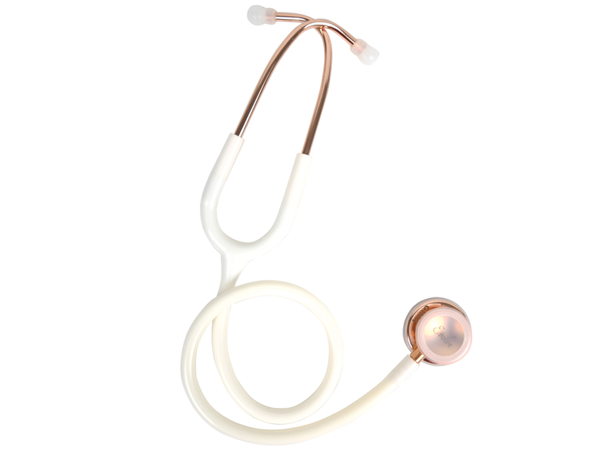 [49578] EVOLVE DUOFONO - rose gold head - white lyre