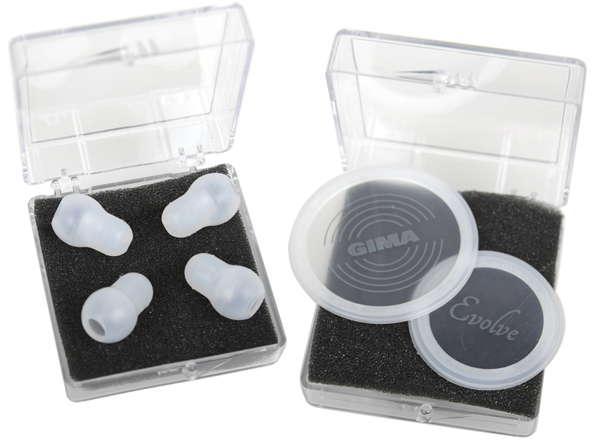 [49581] KIT GIMA EVOLVE: 2 FLUSHING DIAPHRAMS + 2 PAIRS OF OLIVES - transparent - spare part