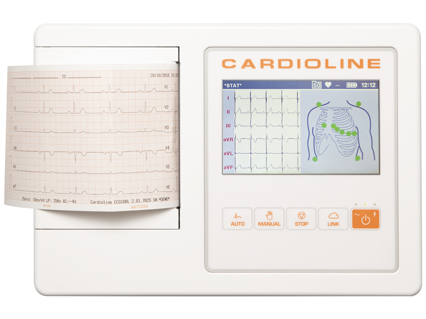 [54201] CARDIOLINE ECG100L GLASGOW - 5" colour touch screen