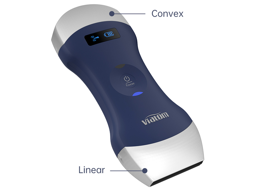 [33932] PORTABLE LINEAR/CONVEX DOUBLE HEAD WIRELESS ECOGRAPH VIATOM available December 2023