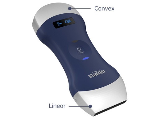 [GM-29643] PORTABLE LINEAR/CONVEX DOUBLE HEAD WIRELESS ECOGRAPH VIATOM available December 2023