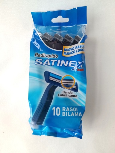 [IGP01147] Satinex Virgin Plastic twin-blade razors with lubricant