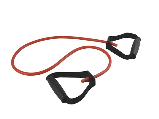 [47052] LATEX TUBE WITH HANDLES 125 cm x 2.5 mm - medium - red