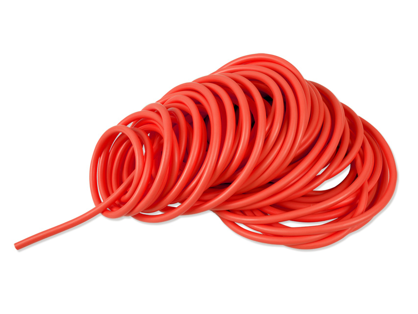 [47062] LATEX TUBE MAT 25 m x 2.5 mm - medium - red