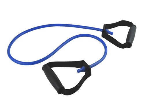 [47053] LATEX TUBE WITH HANDLES 125 cm x 3.0 mm - resistant - blue