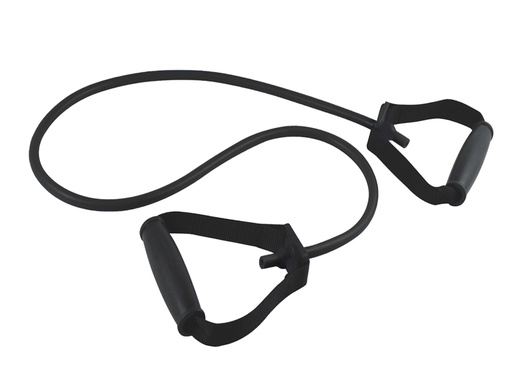 [GM-29808] LATEX TUBE WITH HANDLES 125 cm x 3.5 mm - X-resistant - black