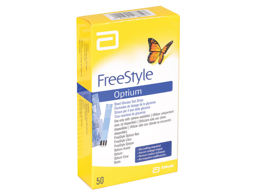 [23943] ABBOTT FREESTYLE OPTIUM GLUCOSE STRIPS