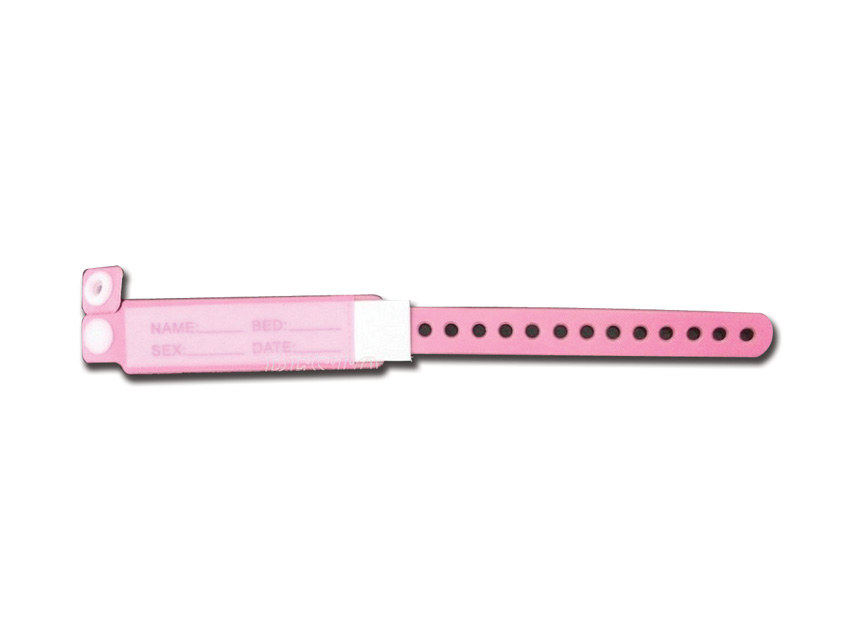 [29937] PINK IDENTITY BRACELET - newborn baby