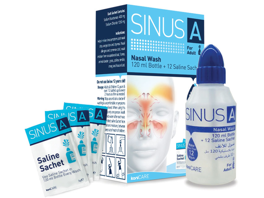 [28084] SINUS A - NASAL WASHING KIT 120 ml for adults