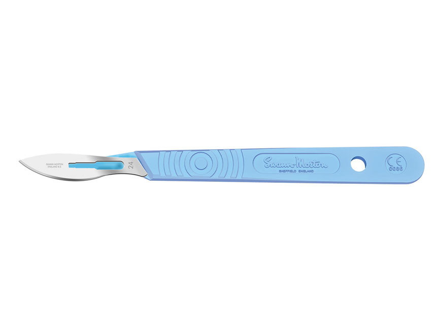 [22439] SWANN-MORTON STAINLESS STEEL BISTURI N.24 - sterile