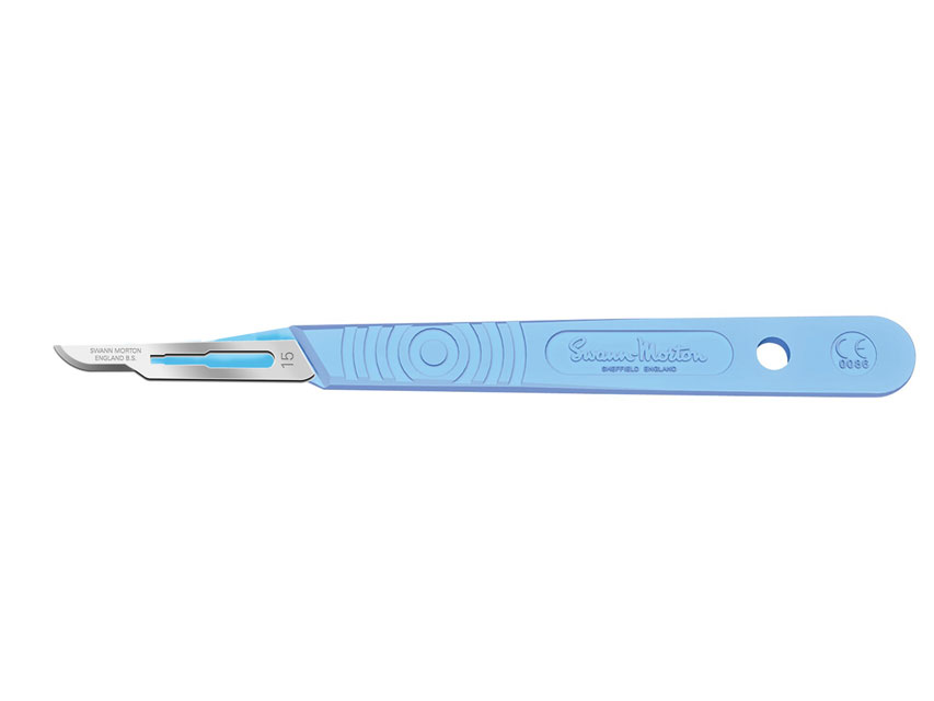 [22433] SWANN-MORTON STAINLESS STEEL BLADE No. 15 - sterile