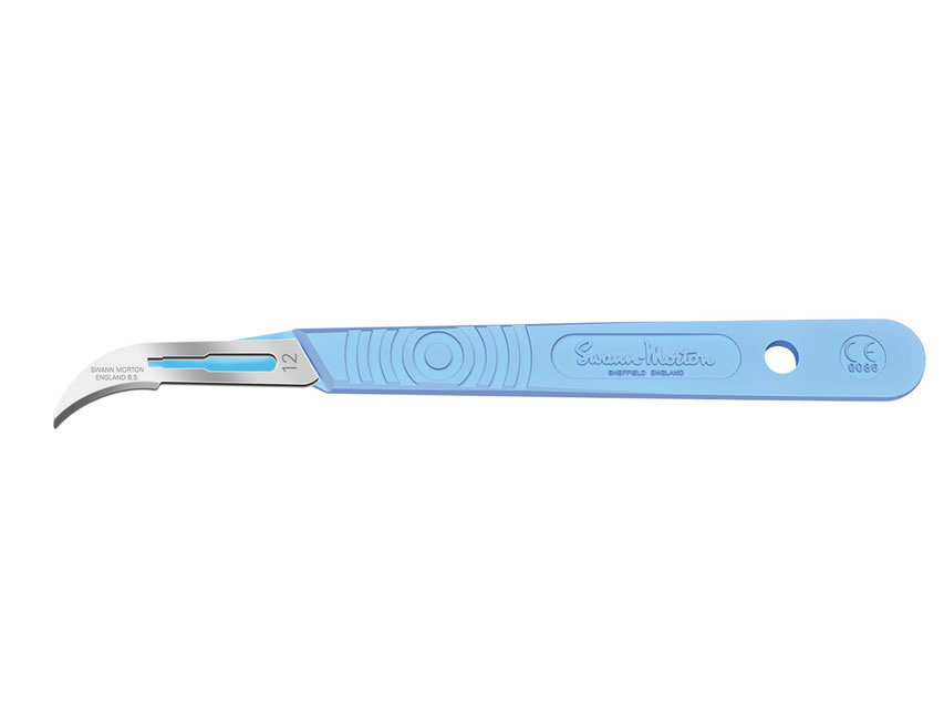 [22432] SWANN-MORTON STAINLESS STEEL BLADE No. 12 - sterile