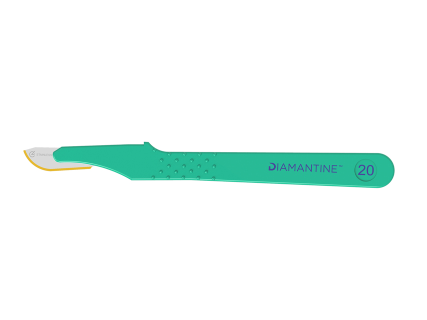 [22464] DIAMANTINE BISTURES STAINLESS STEEL BLADE No. 20 - sterile