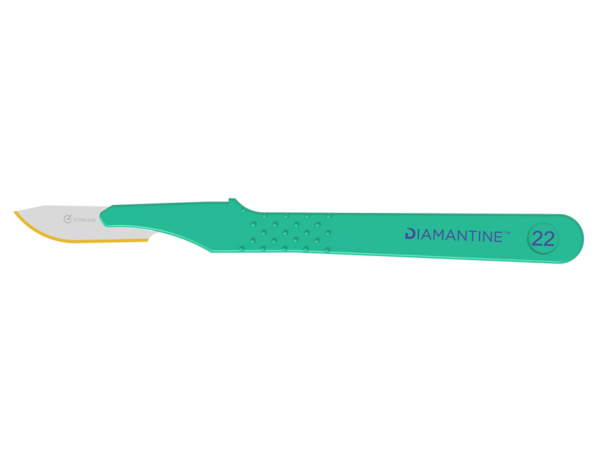 [22466] DIAMANTINE BISTURES STAINLESS STEEL BLADE No. 22 - sterile