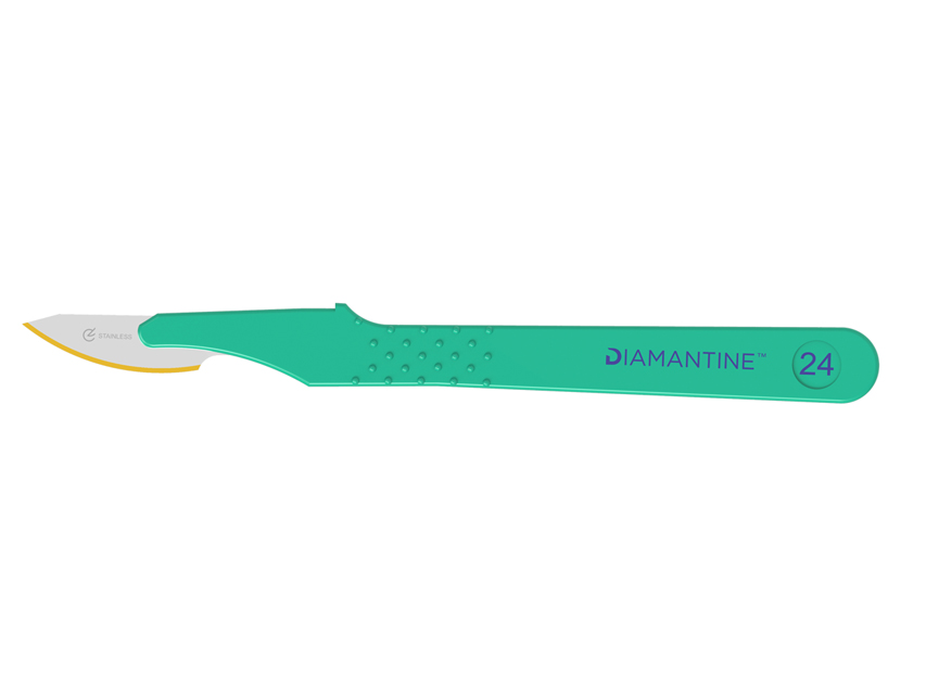 [22468] DIAMANTINE BISTURES STAINLESS STEEL BLADE No. 24 - sterile