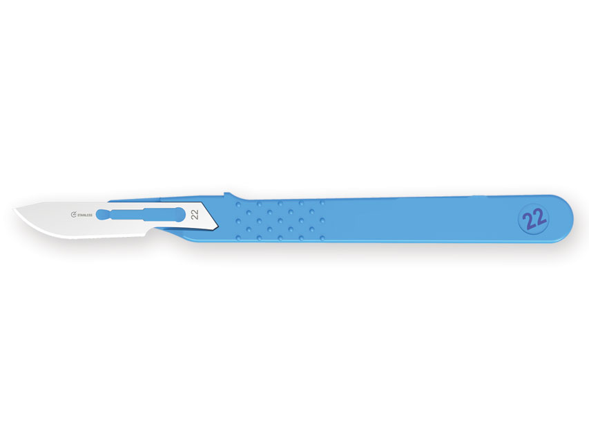 [27066] STERILE DISPOSABLE SCALPEL NO. 22