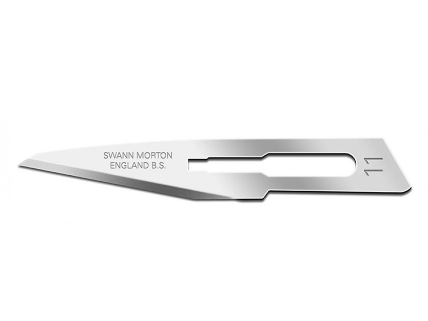 [22401] SWANN-MORTON C/S BISTURAL BLADES No. 11 - sterile