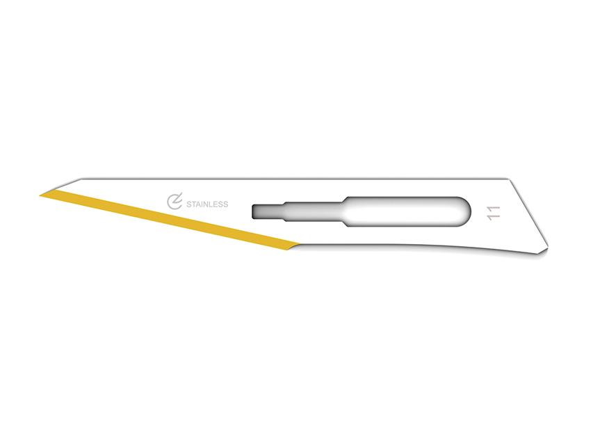 [27011] STAINLESS STEEL DIAMOND BLADES No. 11 - sterile