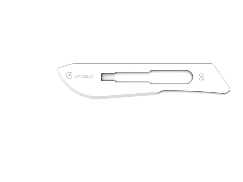 [27024] GIMA STAINLESS STEEL BLADES NO. 20 STERILE
