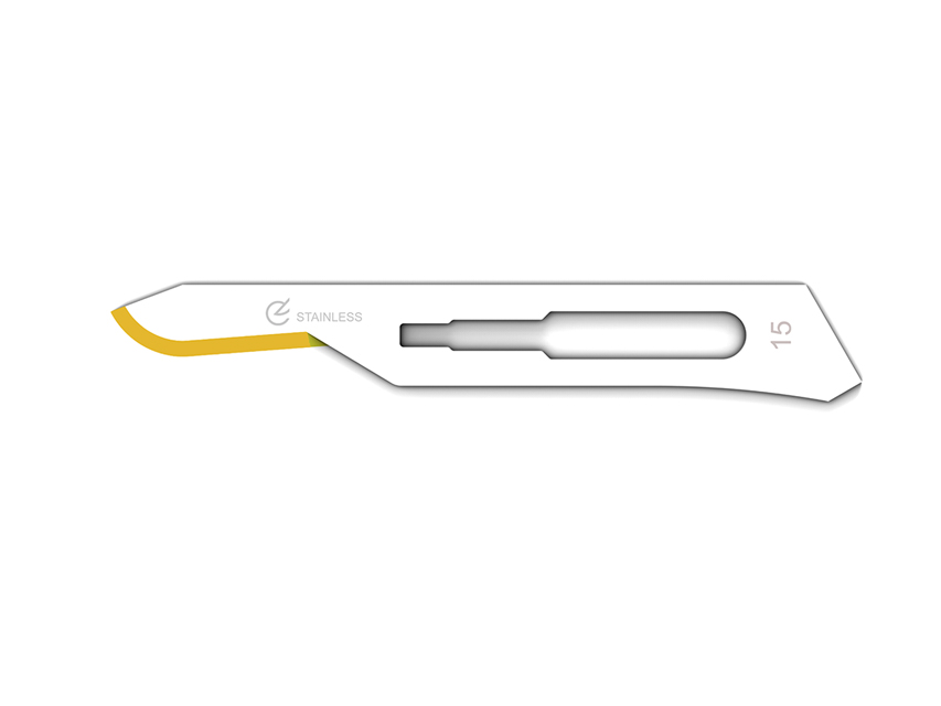 [27013] STAINLESS STEEL DIAMOND BLADES No. 15 - sterile