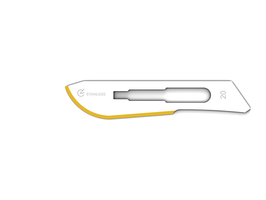 [27014] STAINLESS STEEL DIAMOND BLADES No. 20 - sterile