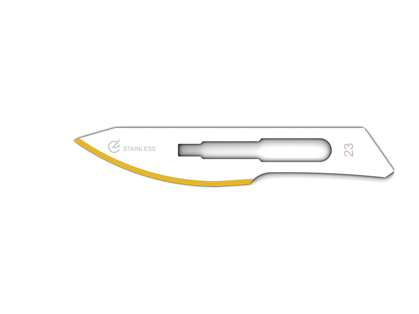 [27017] STAINLESS STEEL DIAMOND BLADES No. 23 - sterile
