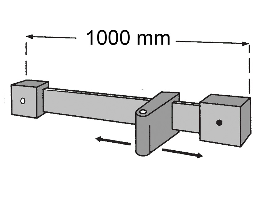[30775] WALL BAR WITH CLAMP for lamps