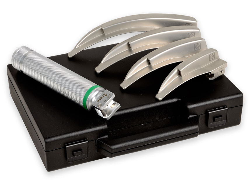 [34334] LARYNGEAL SET "MAXLITE" F.O. 4 BLADES MC-INT 1-2-3-4 - 2.5V
