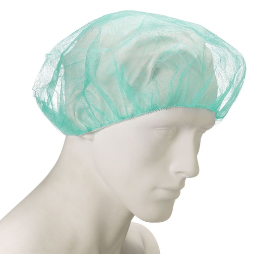 [MGI01167] Green polypropylene ventilated round cap
