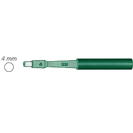 [MOR0167] Disposable Biopsy Punch Curette green sterile size 4
