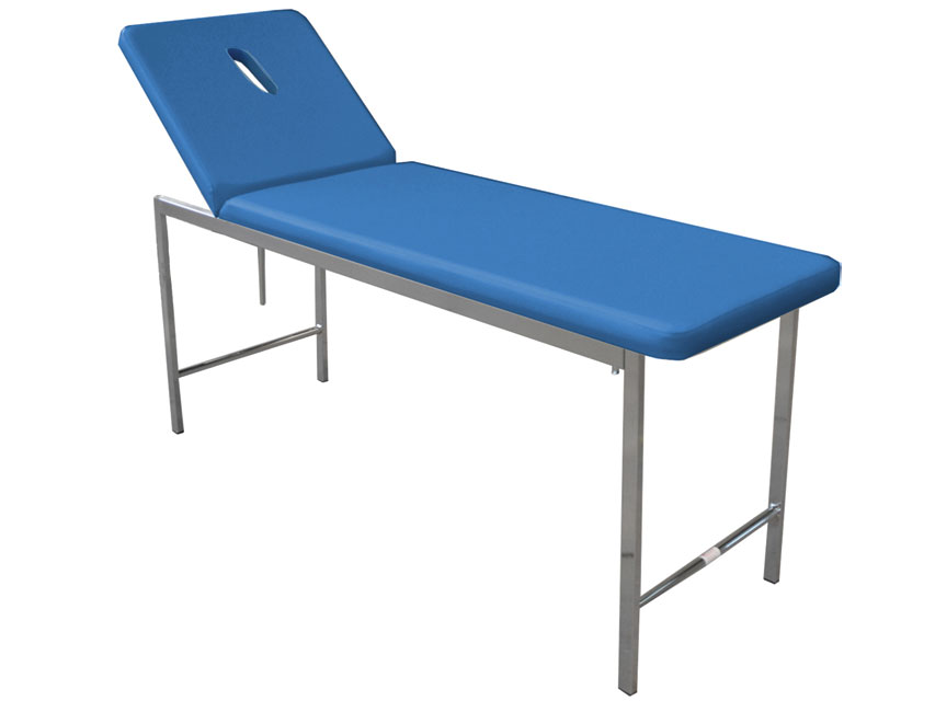 [27405] CLASSIC VIEW BED WITH HOLE - chrome - blue