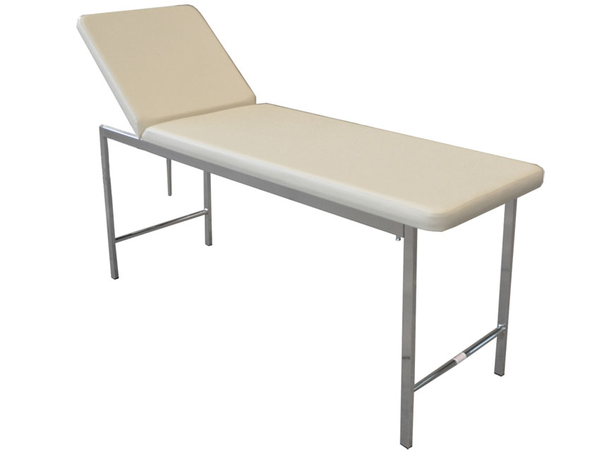 [27404] CLASSIC VISIT BED - chrome - beige