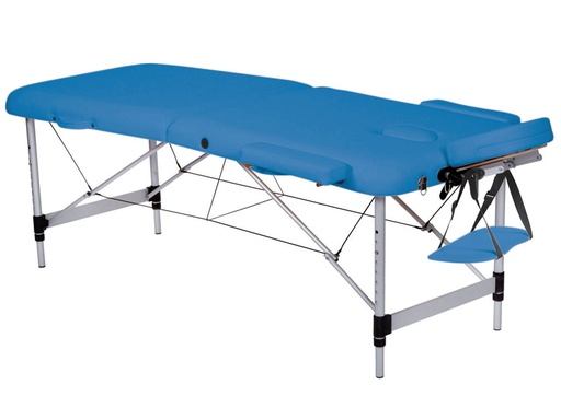 [44021] 2 SECTION ALUMINIUM MASSAGE BED - blue