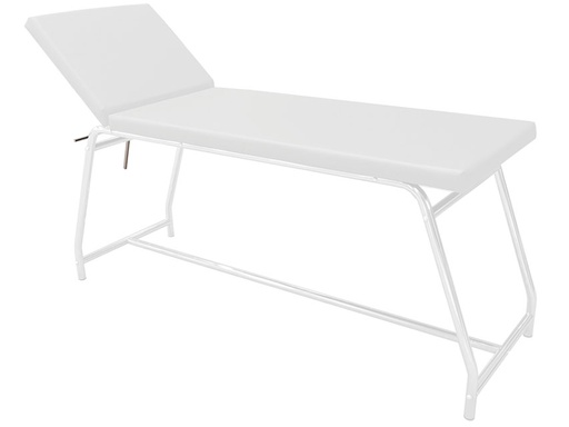 [44453] VISITING BED - capacity 120 kg, painted white - mattress white