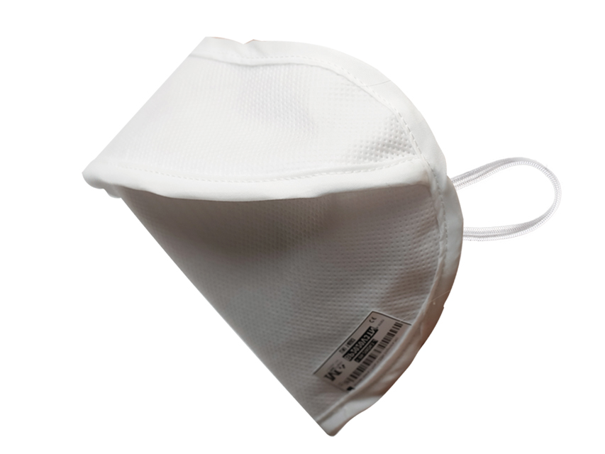 [20750] REUSABLE MASK MYCROCLEAN BFE 99.8% - double layer, white/white - with nose pad