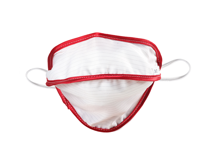 [20772] REUSABLE MASK MYCROCLEAN JUNIOR/ADULT SMALL BFE 99.8% - white/red
