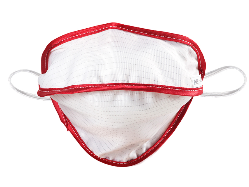 [20766] REUSABLE MASK MYCROCLEAN BFE 99.8% - white/red