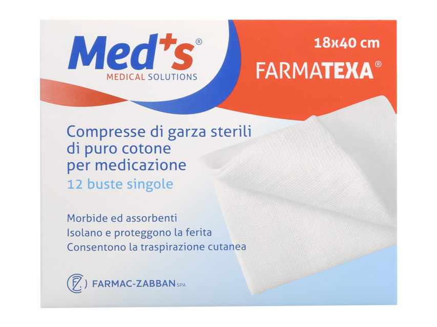[34768] COTTON GAUZE COMPRESSES 18X40 cm - boxes of 12