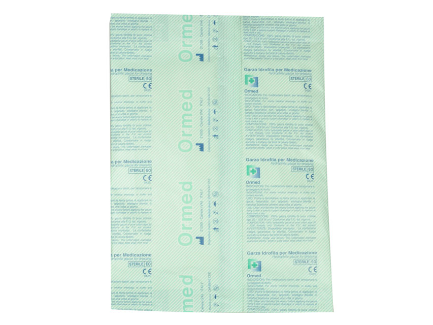 [34762] COTTON GARZA COMPRESSES 20X20 cm - bags of 25