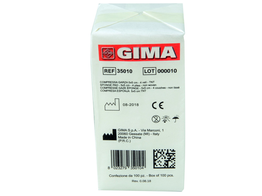 [35010] Gauze Compression 5x5cm TNT - 10 packs of 100