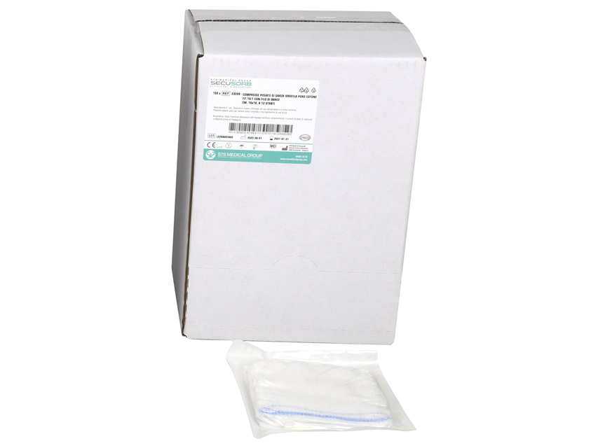 [35040] STERILE COTTON COMPRESSES 10x10 cm - x-ray