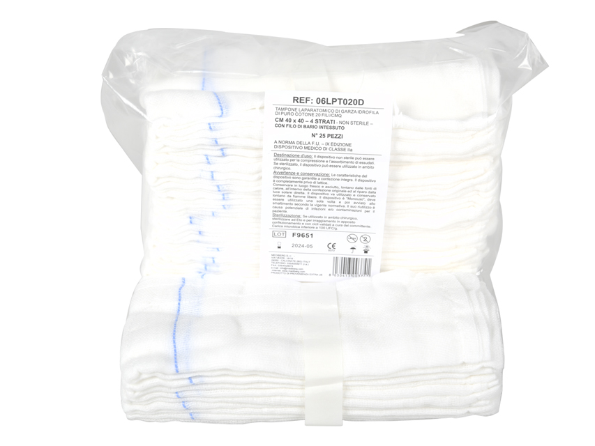 [59393] LAPARATOMIC GARZA 40x40 cm - 4 threads