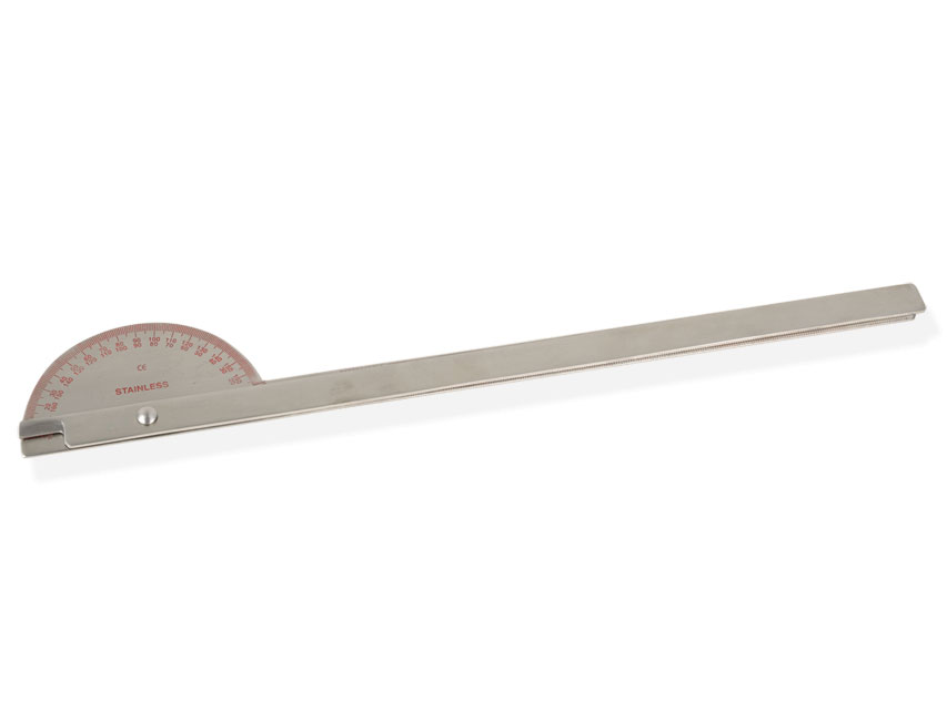 [24904] GONIOMETER WITH LONG ARMS 180° - stainless steel