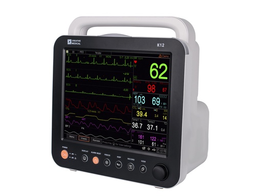 [35307] GIMA K12 TOUCHSCREEN MULTIPARAMETRIC MONITOR - 5-lead ECG