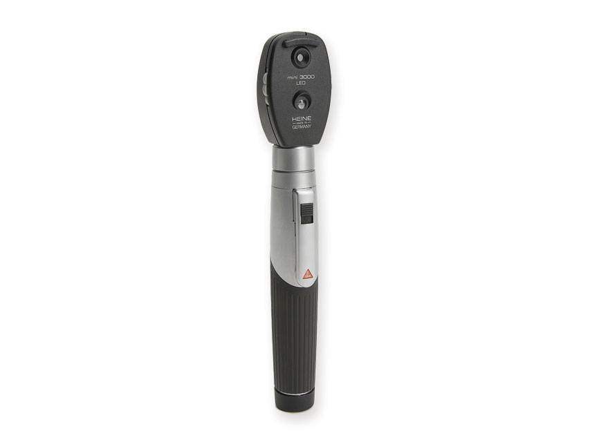 [31695] HEINE MINI 3000 LED ophthalmoscope rechargeable handle - black